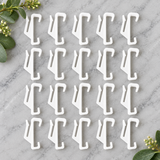 Harrison Drape Curtain Rail Brackets & Super Track Gliders – 5 Brackets + 20 Gliders