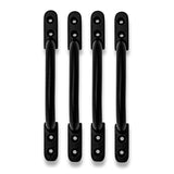 D Handle Pull Handle Black Cast Iron – 100mm (4") & 150mm (6") Heavy Duty Hotbed Gate, Shed & Door Handle