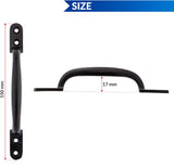 D Handle Pull Handle Black Cast Iron – 100mm (4") & 150mm (6") Heavy Duty Hotbed Gate, Shed & Door Handle