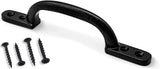 D Handle Pull Handle Black Cast Iron – 100mm (4") & 150mm (6") Heavy Duty Hotbed Gate, Shed & Door Handle