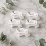 Curtain Track Rail Brackets for Decorail Integra White Curtain Track – Replacement Support Clips Pack of 5