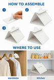 Clothes and Pantry Moth Monitoring Trap Non-Toxic Pheromone Moth Sticky Trap Odourless for Wardrobe and Cupboard Easy Set-Up Long-Lasting (8-12 Weeks)