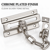 Contract Steel Door Chain 96mm – Electro Brass (EB) or Chrome Plated (CP) – Security Door Chain for Wooden Internal & External Doors