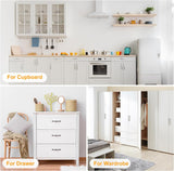 Double Roller Catch – Chrome, Brass, or Bronze Finish – Cabinet, Cupboard & Wardrobe Door Latch with Strike Plate