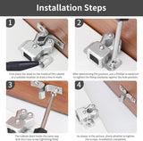 Double Roller Catch – Chrome, Brass, or Bronze Finish – Cabinet, Cupboard & Wardrobe Door Latch with Strike Plate