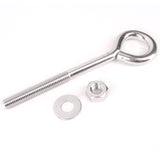 Heavy Duty BZP Eye Bolts – Bright Zinc Plated Steel – Sizes M6, M8, M10 (100mm–250mm)