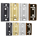 Flush Door Hinges (pairs)– Zinc, Brass, Black or Bronze – 40mm 50mm 60mm 75mm Cabinet & Cupboard Hinges