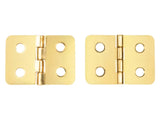 Brass Flap Hinges  – Compact Cabinet & Box Hinge for Furniture and Joinery (20mm x 10mm & 25mm x 19mm)