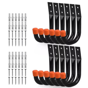 Garage Hooks Tools Ladder Shed Storage, Pack of 5, 30kg Load Per Hook