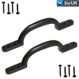 Black Hot Bed Pull Handle – Wrought Iron Style –  for Doors, Drawers & Cabinets (100mm & 150mm)