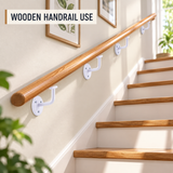 Handrail Bracket 63mm Heavy Duty   – Stair Bannister Support for Wooden or Metal Rail – Heavy Duty Zinc, White, Grey, Black Finish