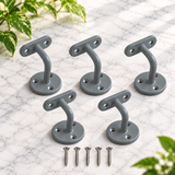 Handrail Bracket 63mm Heavy Duty   – Stair Bannister Support for Wooden or Metal Rail – Heavy Duty Zinc, White, Grey, Black Finish