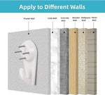 10 x 40mm Plastic Large Hard Wall Picture Hooks - White | Frame, Mirror, Photo Hanging - Sisi UK Ltd