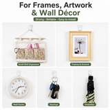 Heavy-Duty Hard wall Picture Hooks – No Drilling Required Mini/Small/Medium/Large