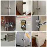 Hasp & Staple Locking Polished Chrome – 75mm & 115mm Heavy Duty Security Latch for Shed, Gate, Door, Cupboard