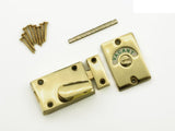 Indicator Bolt – Brass, Polished Chrome & Satin Chrome Privacy Door Lock for Bathroom, Toilet, Cubicle & Changing Room