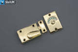 Indicator Bolt – Brass, Polished Chrome & Satin Chrome Privacy Door Lock for Bathroom, Toilet, Cubicle & Changing Room