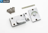 Indicator Bolt – Brass, Polished Chrome & Satin Chrome Privacy Door Lock for Bathroom, Toilet, Cubicle & Changing Room
