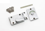 Indicator Bolt – Brass, Polished Chrome & Satin Chrome Privacy Door Lock for Bathroom, Toilet, Cubicle & Changing Room