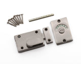 Indicator Bolt – Brass, Polished Chrome & Satin Chrome Privacy Door Lock for Bathroom, Toilet, Cubicle & Changing Room