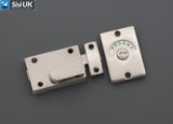 Indicator Bolt – Brass, Polished Chrome & Satin Chrome Privacy Door Lock for Bathroom, Toilet, Cubicle & Changing Room