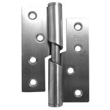 Rising Butt Hinges – Left & Right Hand – Brass Plated and Zinc Plated Door Hinges (Pack of 2 - 3" each)