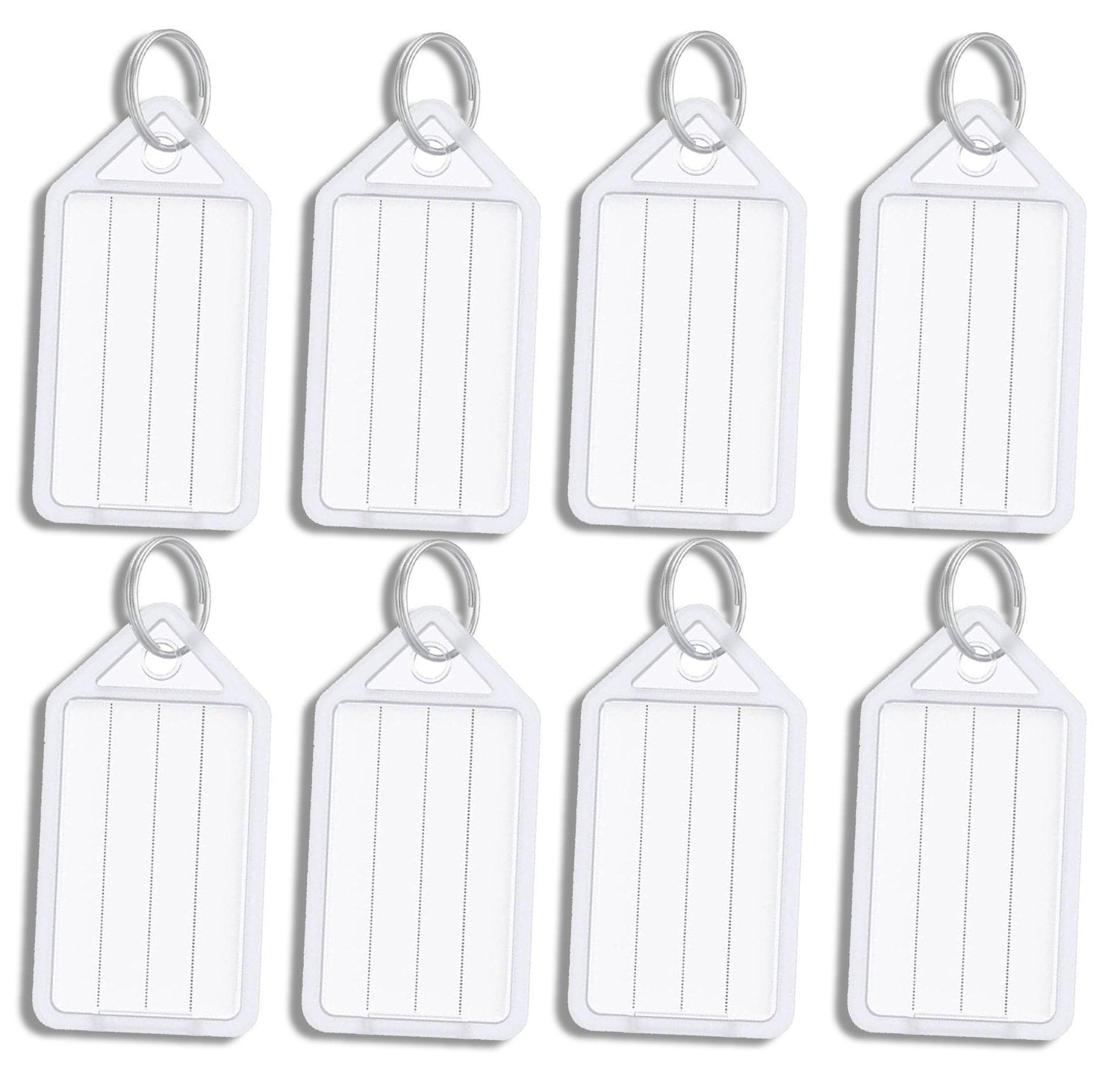 White Address Key Tags Key Tags, 25 Key Fobs Labels Key Rings Name Tags Key Label Tags Name Office Key Label - Sisi UK Ltd