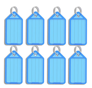 Blue Address Key Tags Key Tags, Key Fobs Labels Key Rings Name Tags Key Label Tags with Split Ring Luggage Office Key Label - Sisi UK Ltd