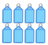 Blue Address Key Tags Key Tags, Key Fobs Labels Key Rings Name Tags Key Label Tags with Split Ring Luggage Office Key Label - Sisi UK Ltd