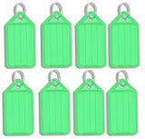 Green Address Key Tags Key Tags, Key Fobs Labels Key Rings Name Tags Key Label Tags with Split Ring Key Luggage Key Label - Sisi UK Ltd