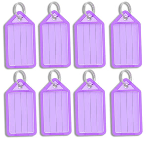 Purple Address Key Tags Key Tags, Key Fobs Labels Key Rings Name 25 Tags Key Label Tags Office Key Label - Sisi UK Ltd