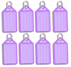 Purple Address Key Tags Key Tags, Key Fobs Labels Key Rings Name 100 Tags Key Label Tags Office Key Label - Sisi UK Ltd