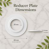 Metal Lamp Shade Reducer Plate – Light Fitting Ring Washer Adaptor Converter for Ceiling & Pendant Lampshades