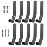 Hat & Coat Hooks Double  Aluminium – Large Pack Wall & Door Dress Robe Garment Hanger – Silver, Black, Gold