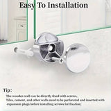 Mirror Hanging Fixing Kit (4)– Full Wall Clips for Frameless Glass Mirrors | Secure Mounting Brackets