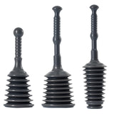Heavy Duty Drain Plunger – Sink, Bath, Toilet Unblocker – Midi, Maxi & Toilet Sizes for Bathroom & Kitchen Use
