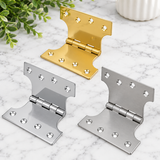 Heavy Duty Parliament Door Hinge – Wide Opening Brass or Steel Projection Hinge for Interior and Exterior Doors (100mmx50mmx100mmx4.0mm)