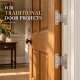 Heavy Duty Parliament Door Hinge – Wide Opening Brass or Steel Projection Hinge for Interior and Exterior Doors (100mmx50mmx100mmx4.0mm)