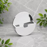 Bath & Sink Plug Tidy – White, Chrome Self Adhesive Plug Holder for Bathroom, Basin & Kitchen Sink Plug Storage