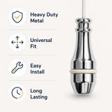 Curtain Cord Weight 59mm – Polished Chrome or Brass Blind Cord Pull Weight – Heavy Duty Replacement for Curtain & Blind Cords