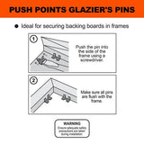 Push-Mate Point driving tool insert 50 Push Points- Picture, Framing & Glazing - Sisi UK Ltd