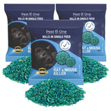Rat & Mouse Grain Bait 50g – Single Feed Rodenticide Sachets for Indoor & Outdoor Use – Multiple Pack Sizes Available