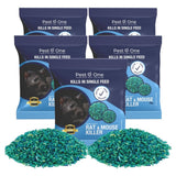 Rat & Mouse Grain Bait 50g – Single Feed Rodenticide Sachets for Indoor & Outdoor Use – Multiple Pack Sizes Available