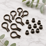 Banjo Shelf Supports Studs & Sockets 6mm – Brass, Nickel, Bronze