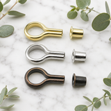 Banjo Shelf Supports Studs & Sockets 6mm – Brass, Nickel, Bronze