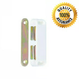 Magnetic Catch – Cabinet & Cupboard Door Latch with Strike Plate – White or Brown – Strong Hold for Kitchen, Wardrobe & Drawer