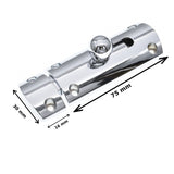 Slide Bolt – Polished Chrome & Matt Black – 3" (75mm) Modern Curved Tower Bolt – Bathroom, Toilet & Door Lock Latch