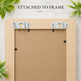SpringLOCK Top Slot Hanging Bracket – Secure Picture, Mirror & Artwork Frame Hanging Fixing for Wall Mounting