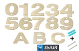 Stainless Steel Door Numbers & Letters 3" (75mm) – Modern House, Flat, Apartment & Shop Address Sign Characters