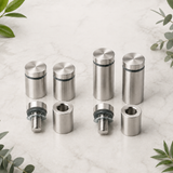 Stainless Steel Standoff Fixings – 12mm x 20mm & 12mm x 25mm Sign Mounts, Spacers & Display Bolts for Signs, Panels & Plaques